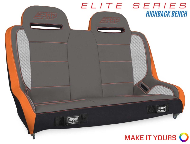 Jeep Wrangler JLU Suspension Bench Seat - Rear - PRP Seats - Elite Series - `18-`27 Jeep Wrangler JLU Suspension Bench Seat - Rear - PRP Seats - Elite Series - `18-`27